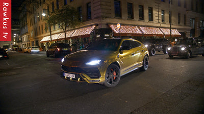 Bumped in Aubameyang and his Gold Lamborghini Urus at Novikov